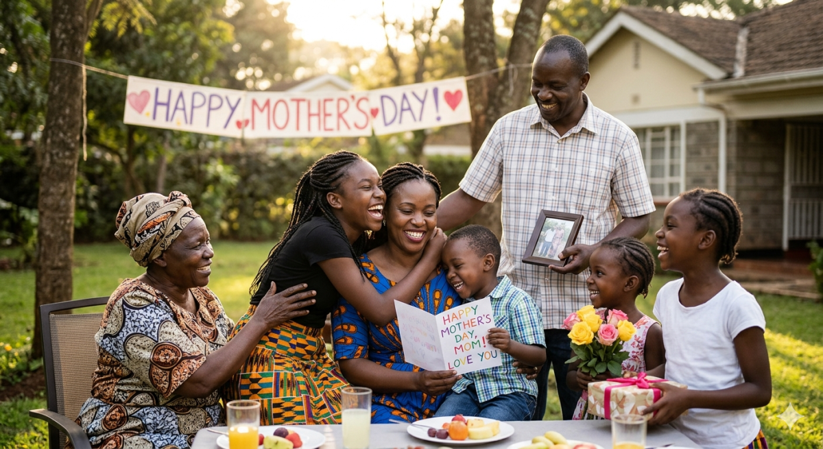 A family happy celebrating Mothers day. PHOTO/Gemini