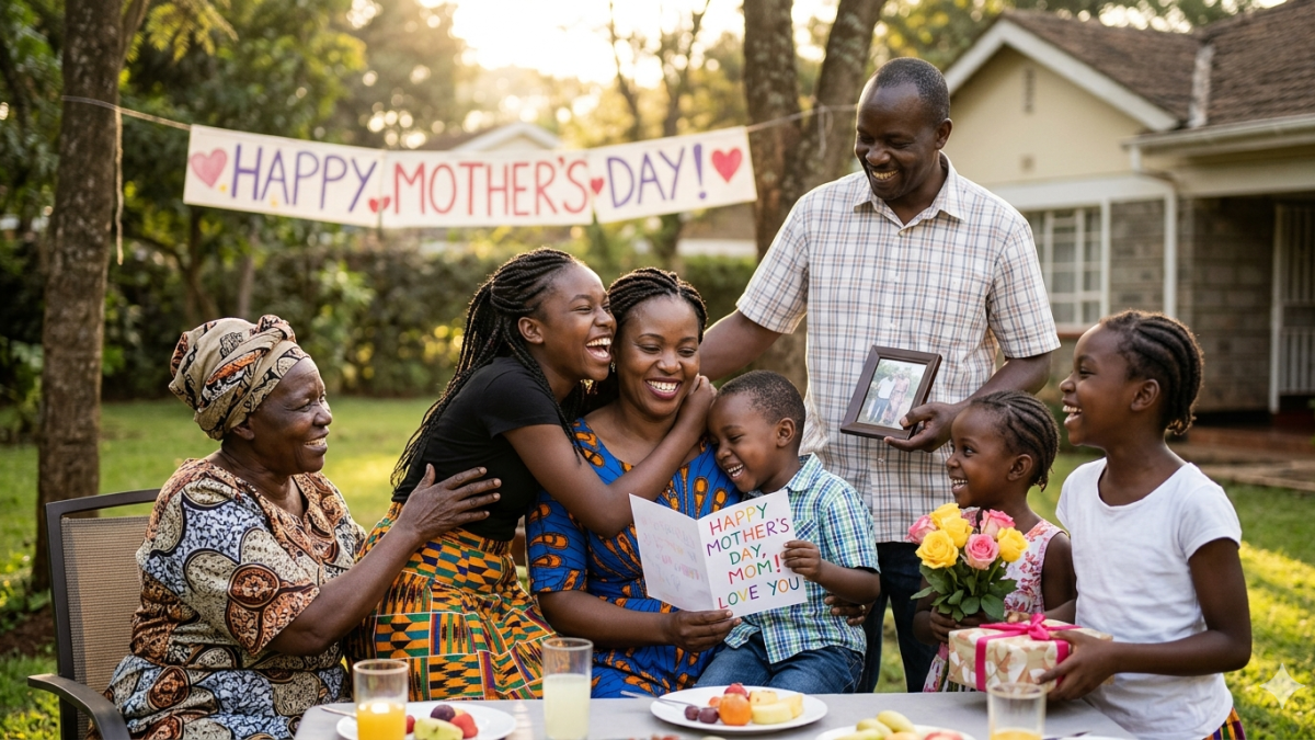A family happy celebrating Mothers day. PHOTO/Gemini