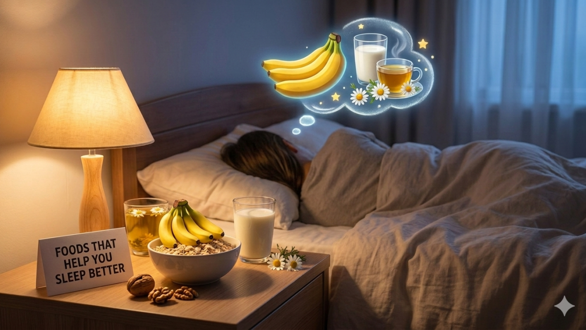 Foods that help you sleep if your mind never shuts down at night
