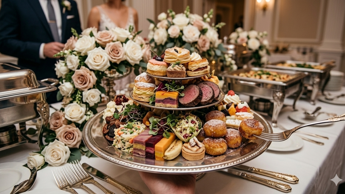Food at a wedding. PHOTO/Nano Banana.