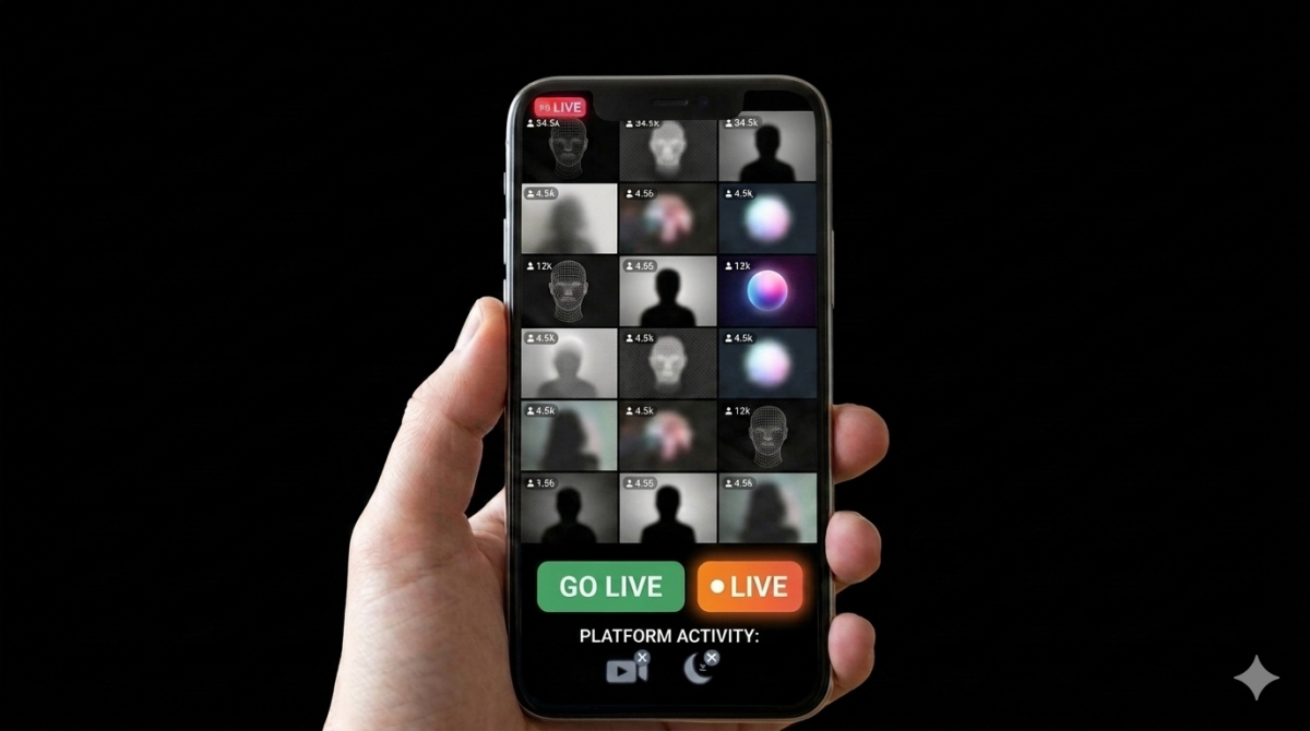 A TikTok live. PHOTO/Nanobanana2.
