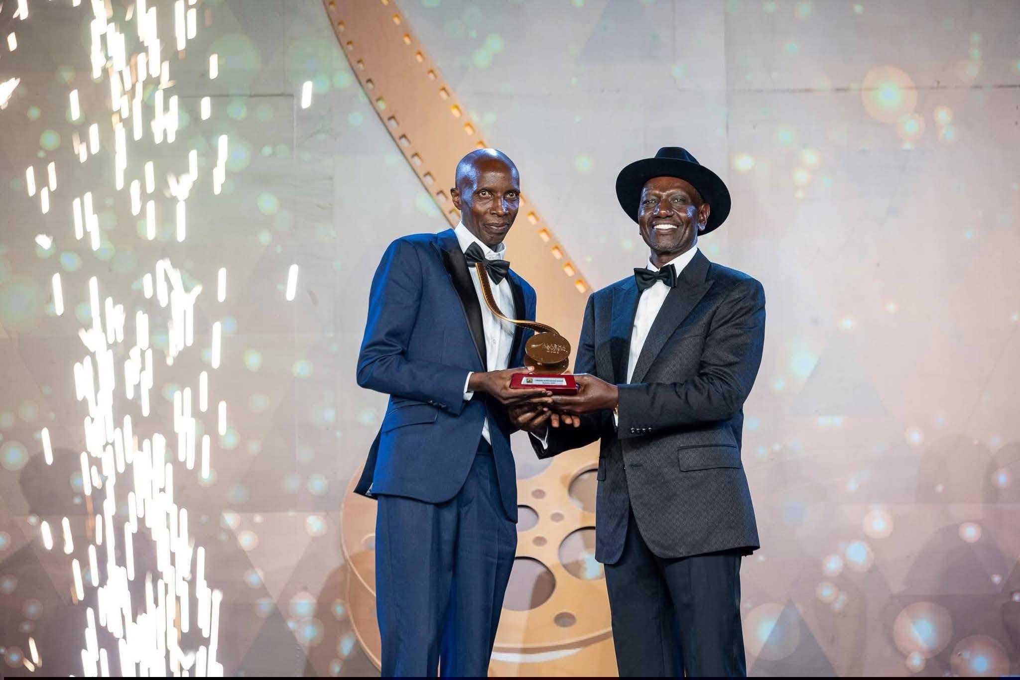 John Karanja shares powerful message after Kalasha honour for 30-year film career