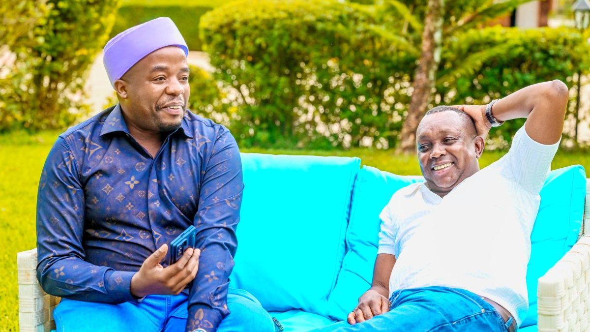 Karangu hanging out with Oscar Sudi. PHOTO/https://www.facebook.com/KaranguMurayaMc