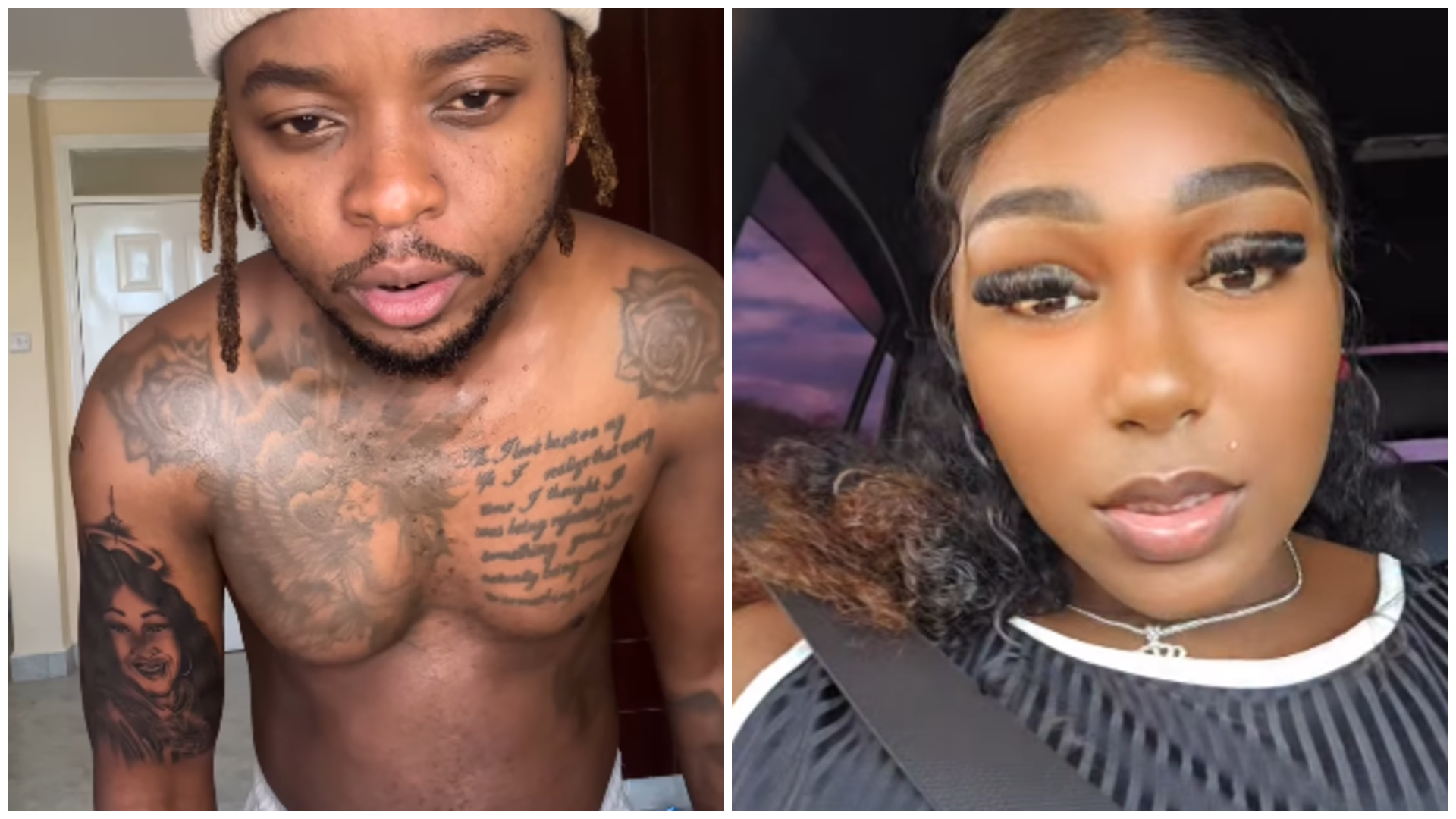Magix Enga tattoos wife’s face in display of love
