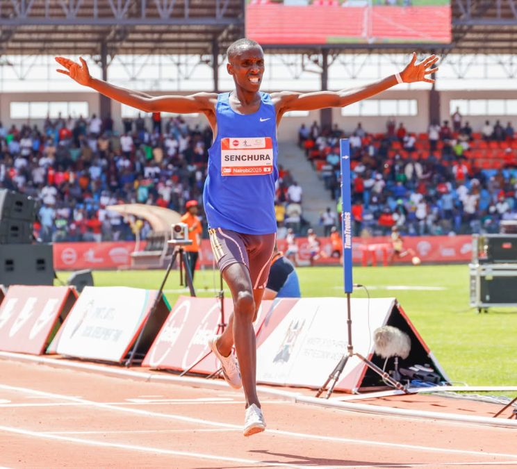 Silas Senchura at the Absa Kip Keino Classic. PHOTO/Athletics Kenya