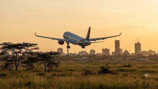 What happens when you flush an aeroplane toilet