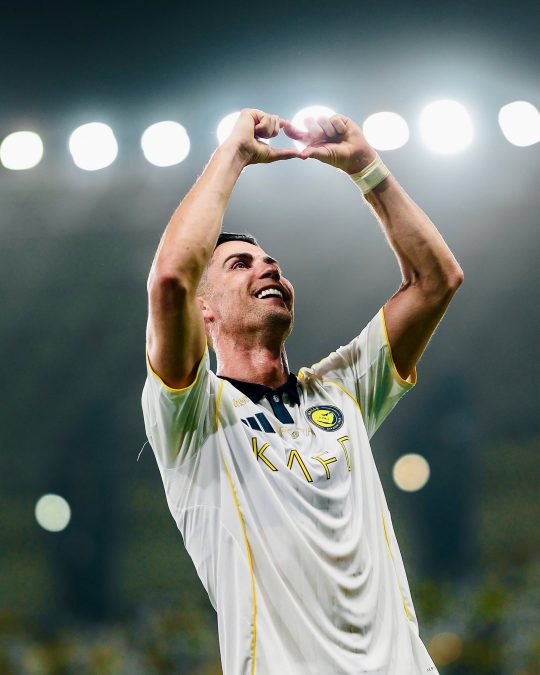 Football star Cristiano Ronaldo during a past incident. PHOTO/https://web.facebook.com/Cristiano