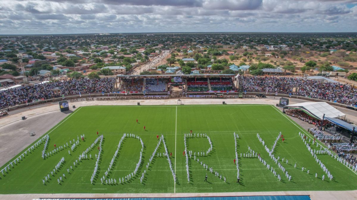 An artistical display of Madaraka Day in Wajir. PHOTO/https://web.facebook.com/williamsamoei