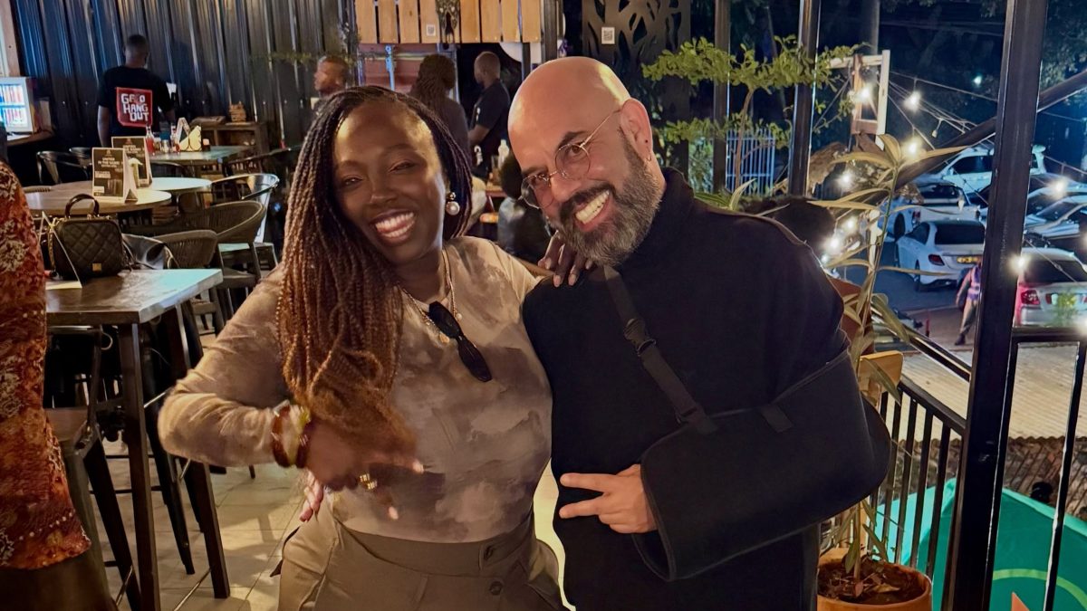 Gilad reunites with singer Wendy Kimani days after shoulder surgery