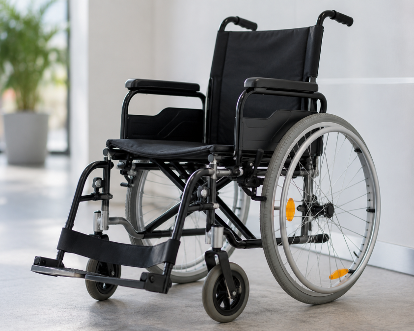 A stationary wheelchair. PHOTO/AI