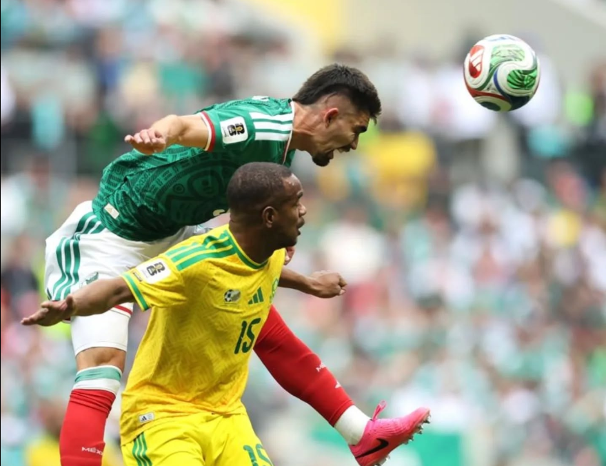 South Africa match Cameroon's red card record in a World Cup opener