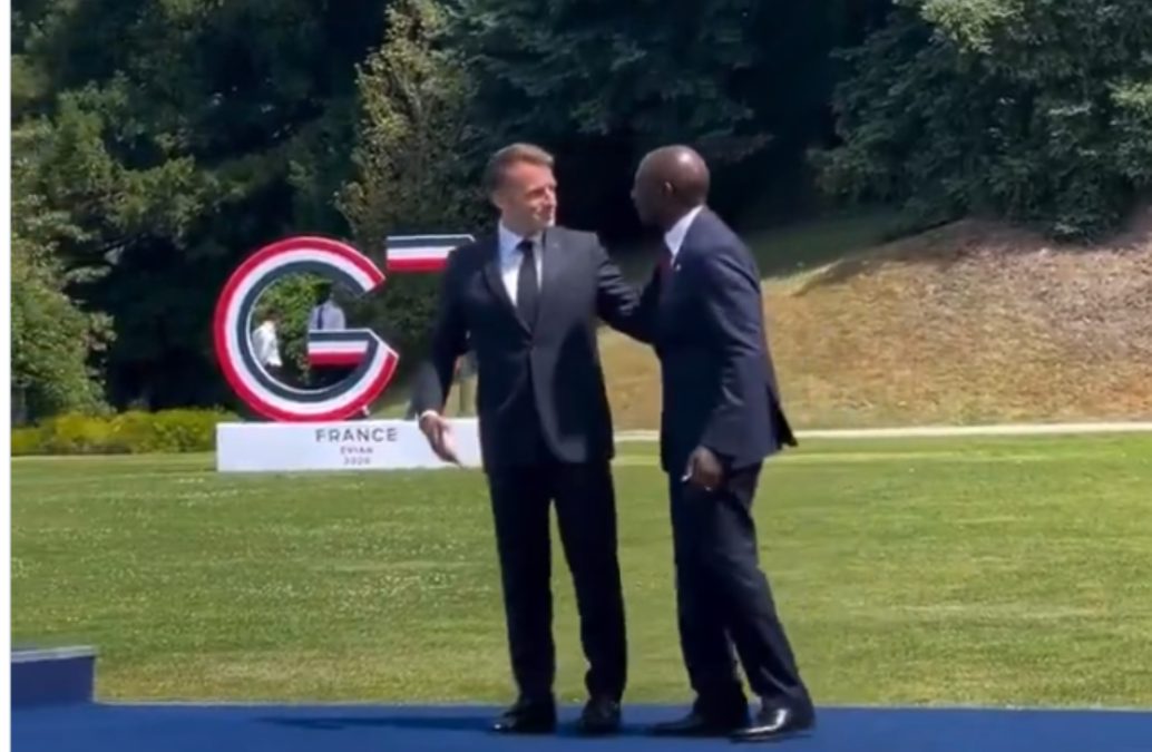 Macron and Ruto in France G7 Summit starts