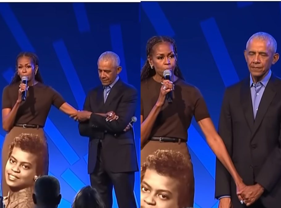 Michelle Obama and Barack Obama during Presidential Center Stakeholder ReceptionPHOTO/screengrab by K24 Digital from a video posted by @barrackobama/Instagram