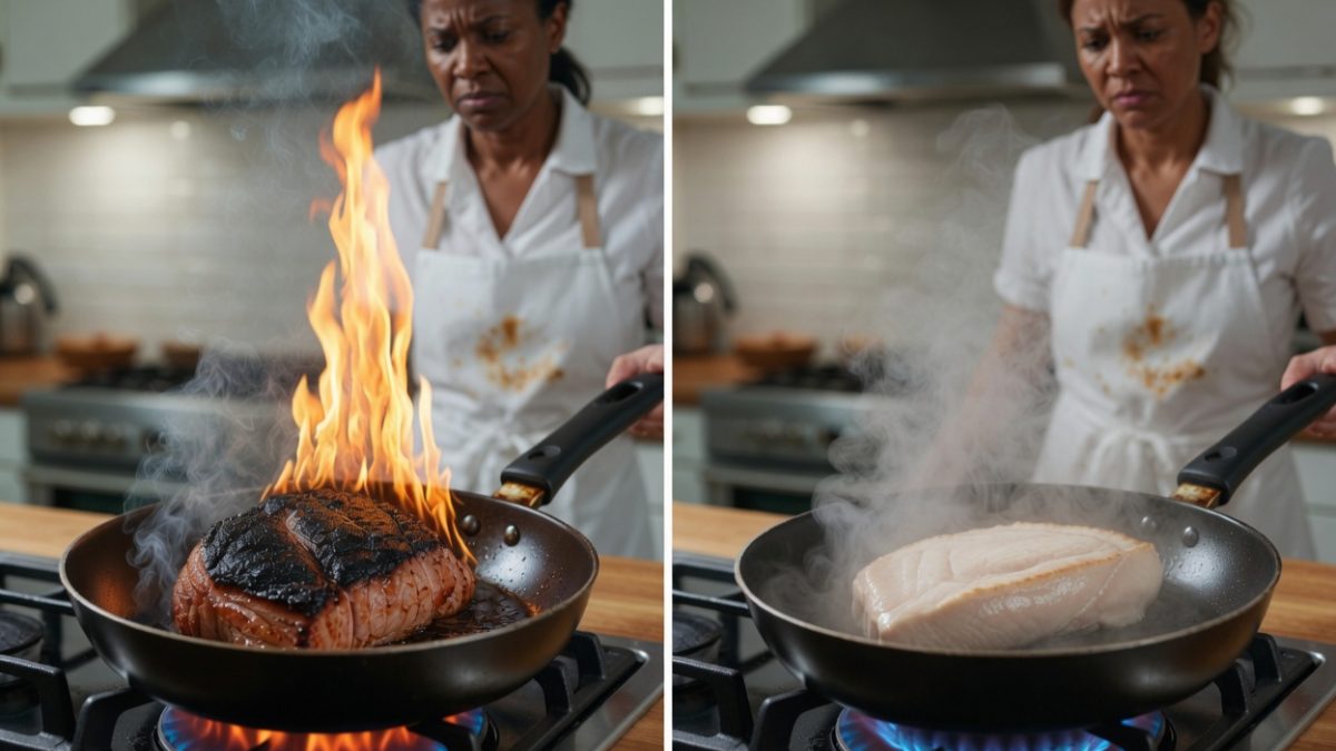 Food burning on a cooker. PHOTO/Grok
