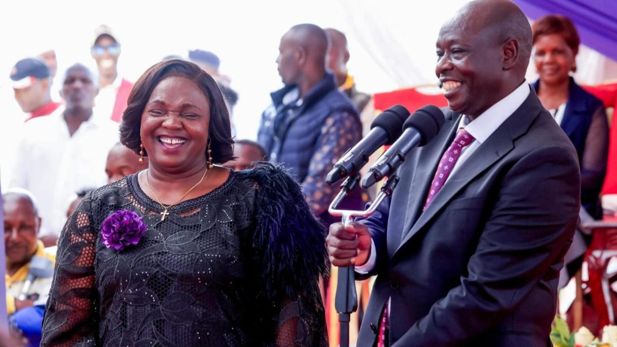 Former Deputy President Rigathi Gachagua and Reverend Dorcas. PHOTO/pastor_dorcas_rigathi/Instagram
