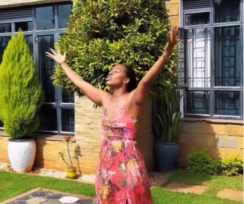Diana Marua praying for divine intervention and abundance. PHOTO/@diana-marua/Instagram