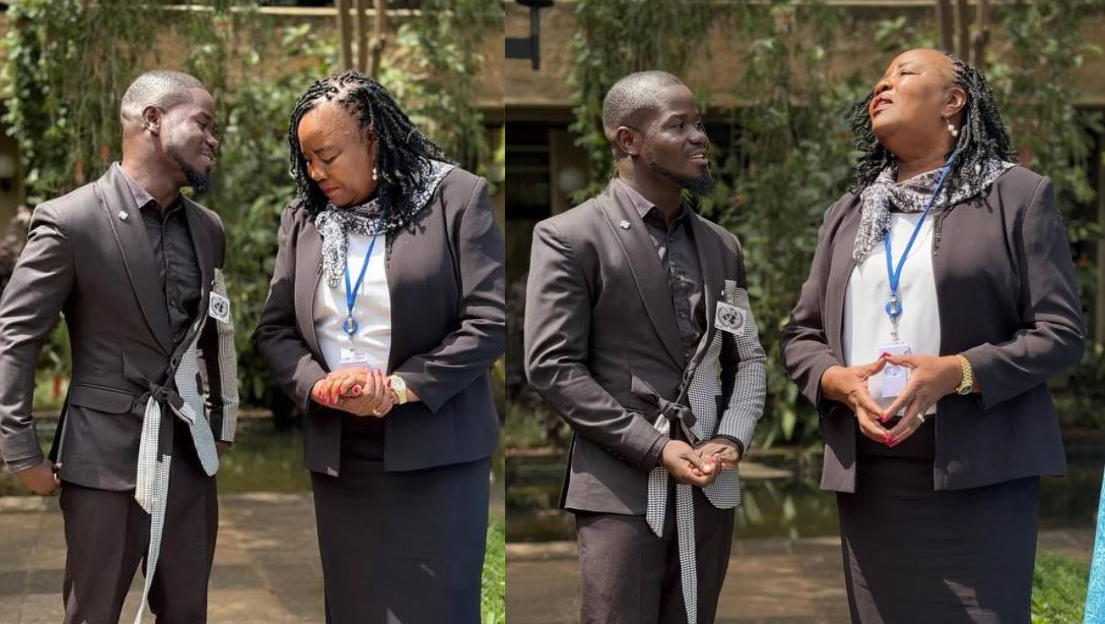 'Aliniambia luku ni kali!’ - Mulamwah overjoyed after Ida Odinga compliments his style at UN event