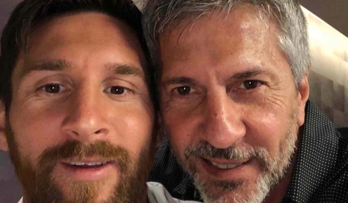 Messi and his father, Jorge Messi. PHOTO/@FabrizioRomano/X