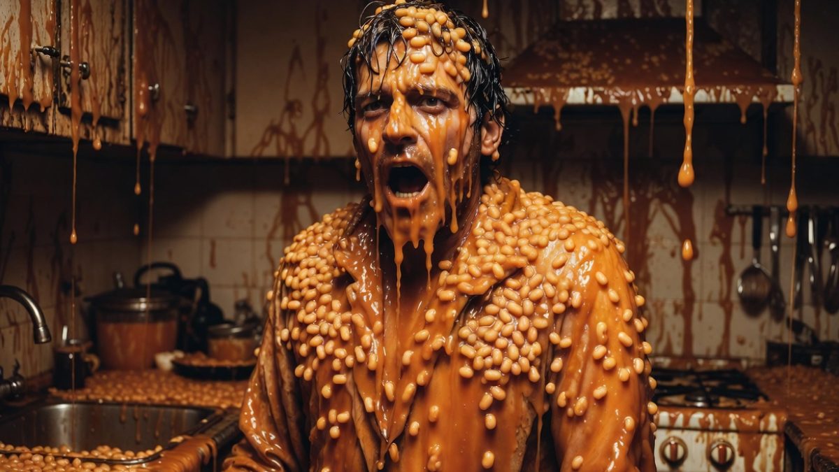Man attempts record-breaking 106-hour bath in baked beans