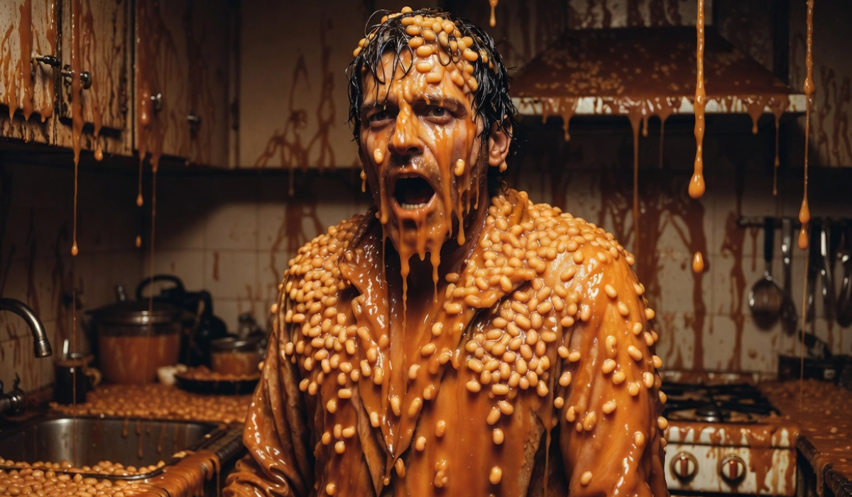 Man attempts record-breaking 106-hour bath in baked beans