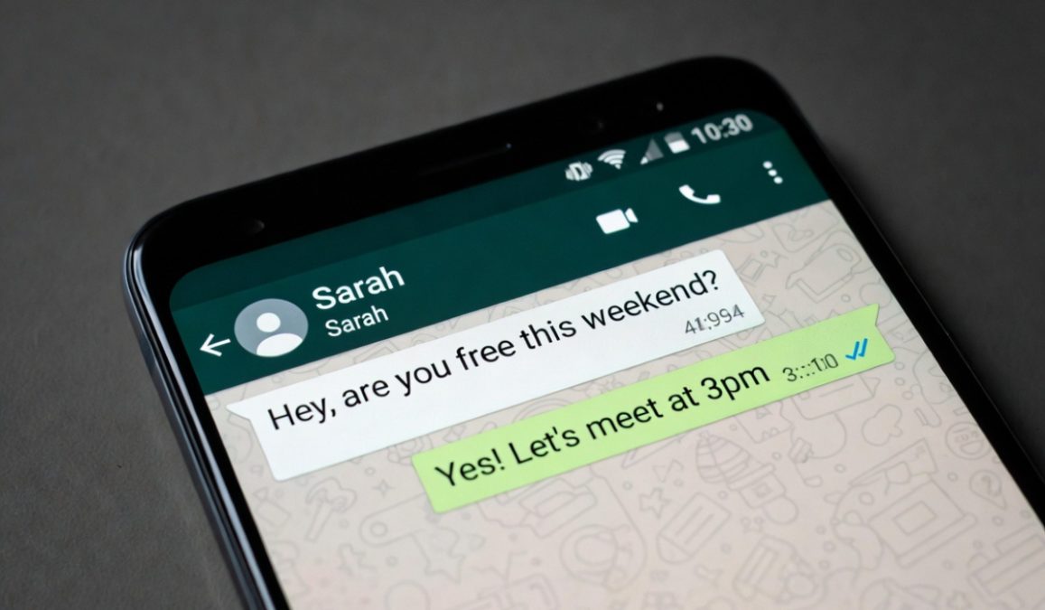 A Whatsapp chat.