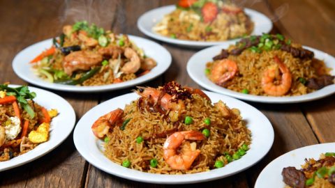 Photos of fried rice.