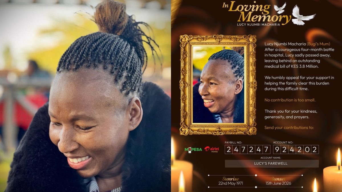 Brian Kabugi’s mother is dead