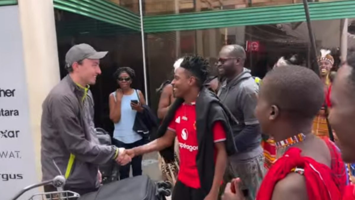 Eric Omondi unveils Manchester United fans’ coach ahead of Arsenal clash