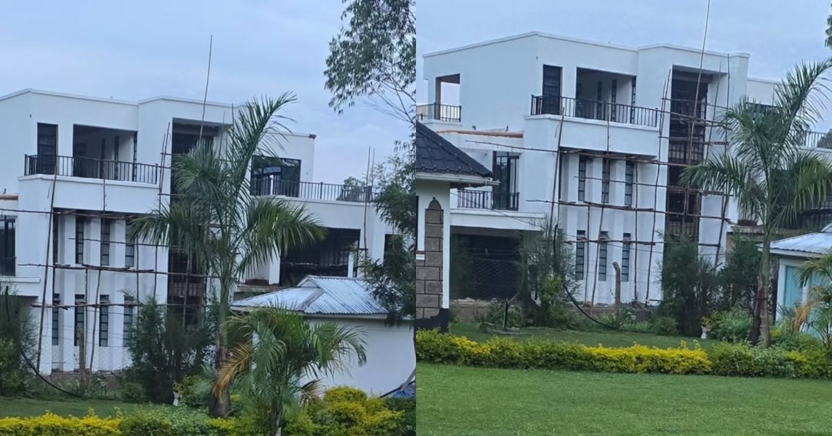 Peter Salasya's nearly complete mansion