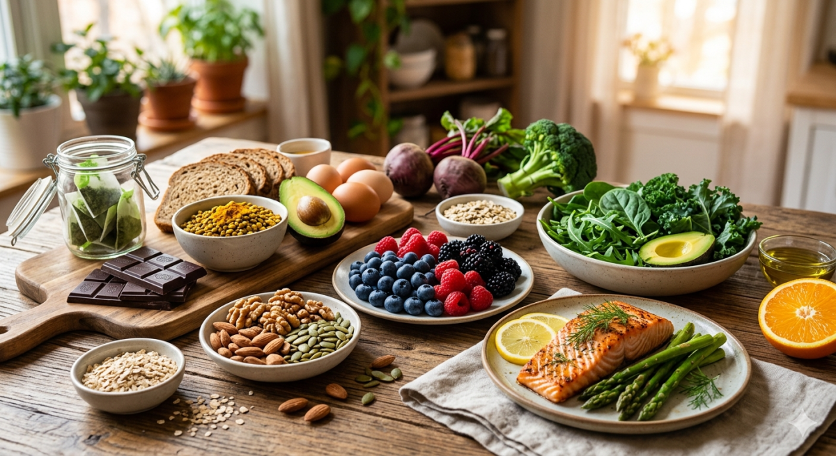 Various foods that support brain health and enhance memory. PHOTO/Gemini