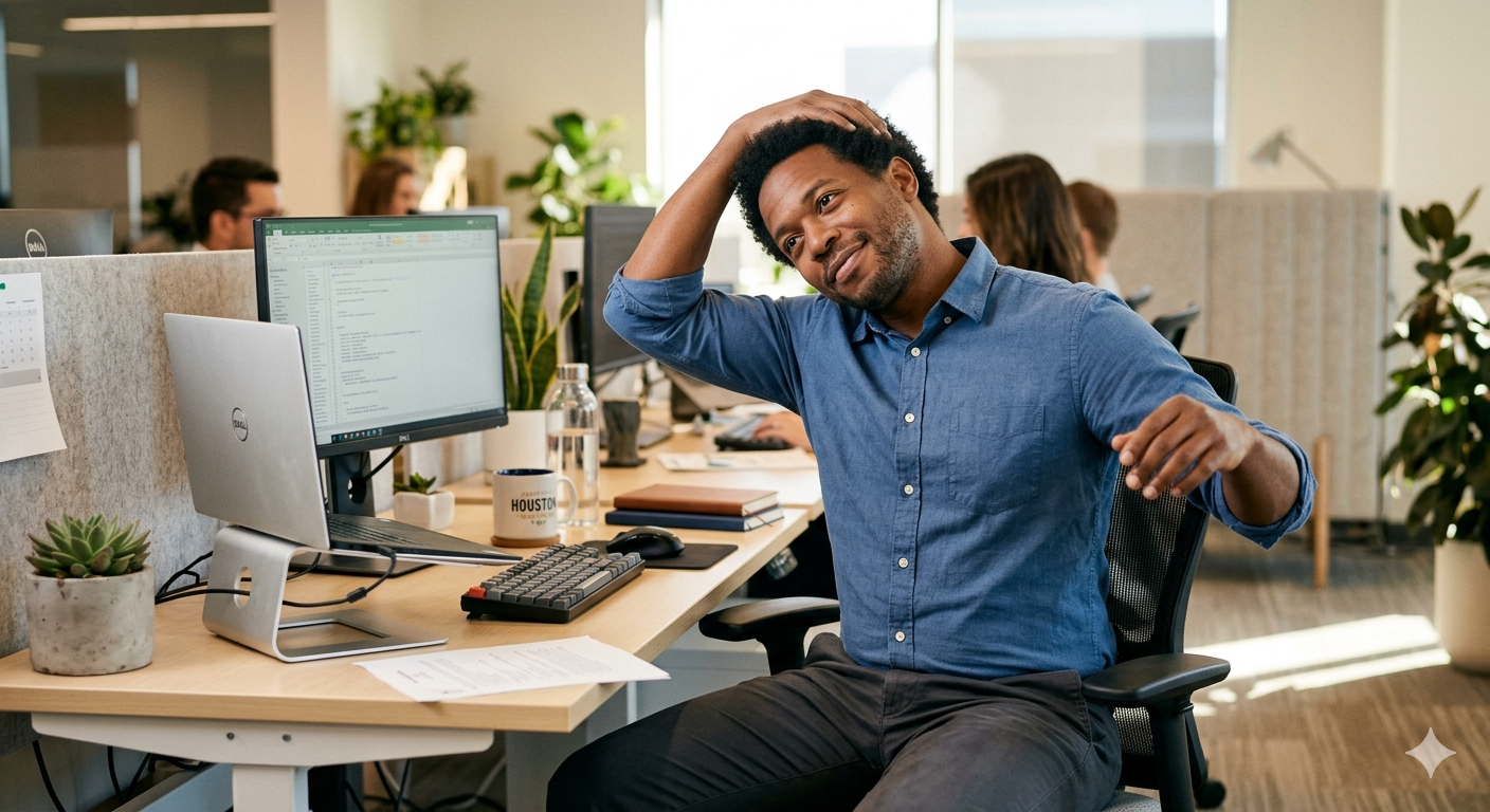 Easy office stretches to keep your body comfortable while working