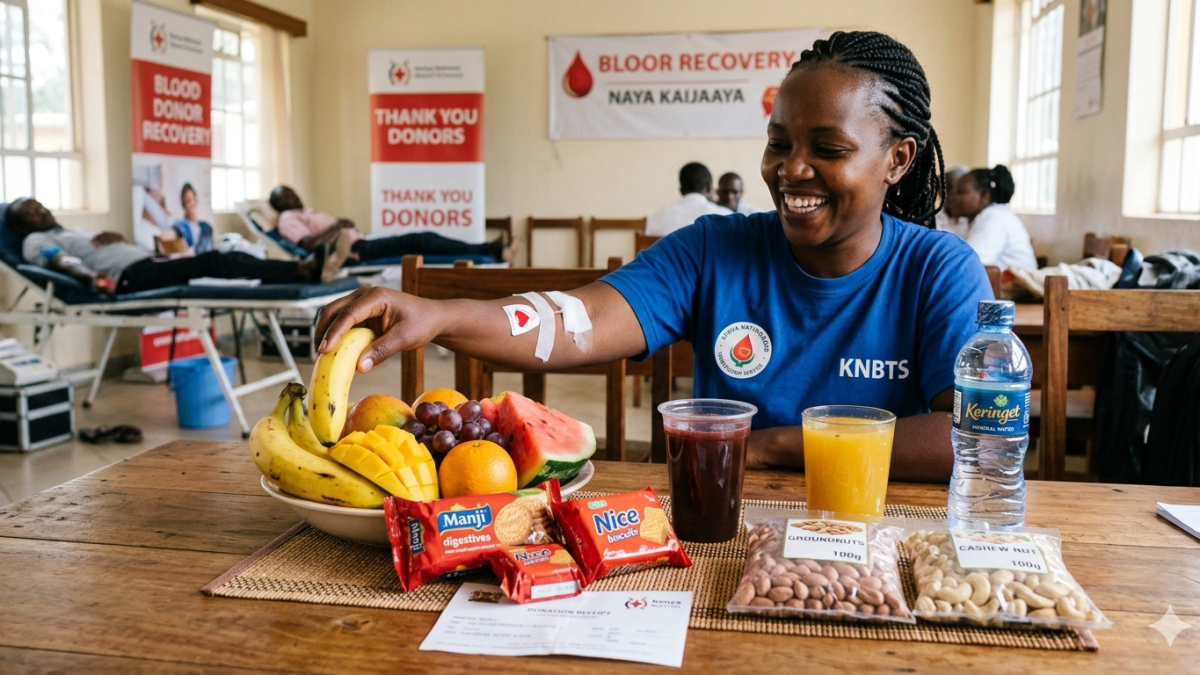 Foods to eat after blood donation