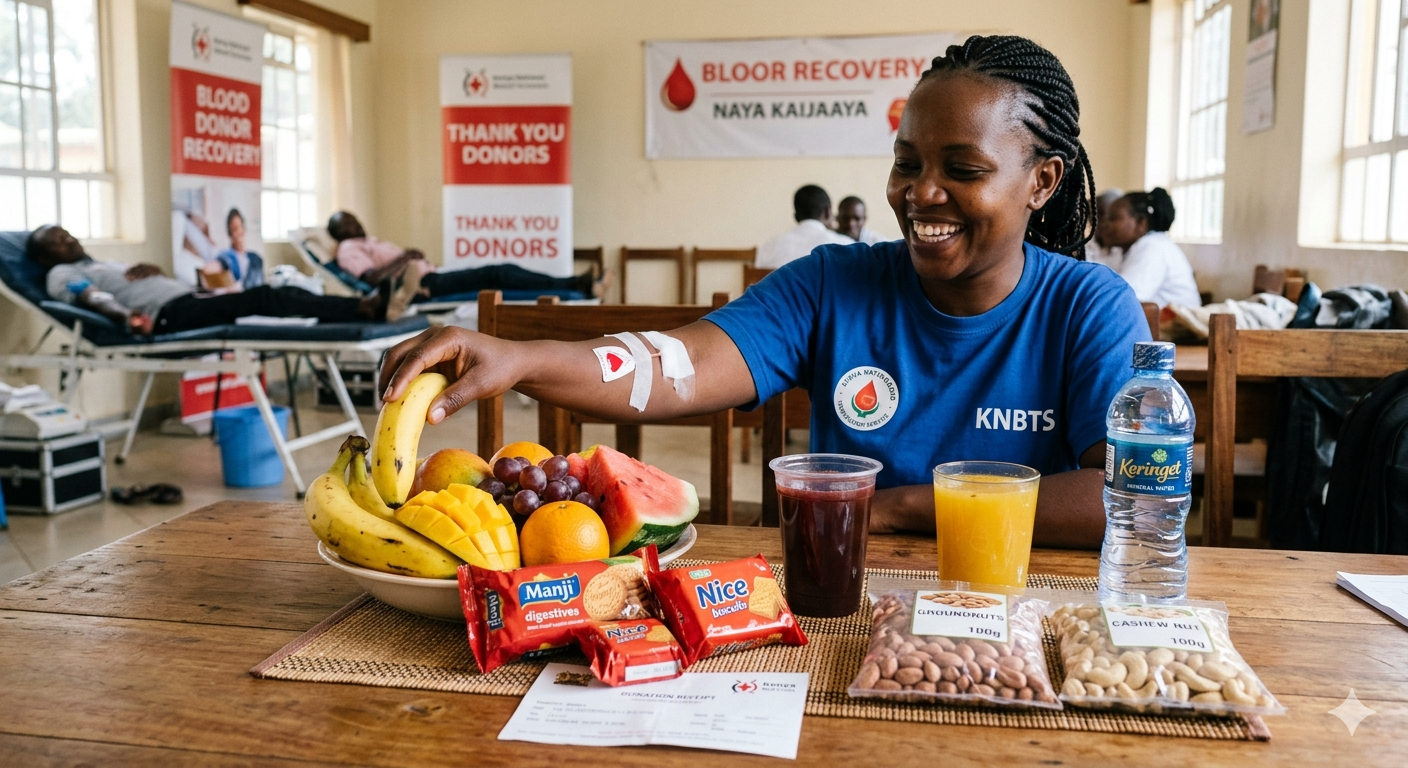 Foods to eat after blood donation