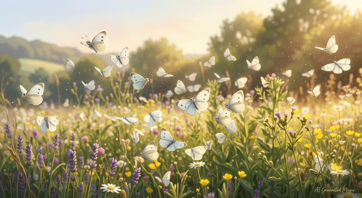 White caper butterflies flying in an open field. PHOTO/Gemini