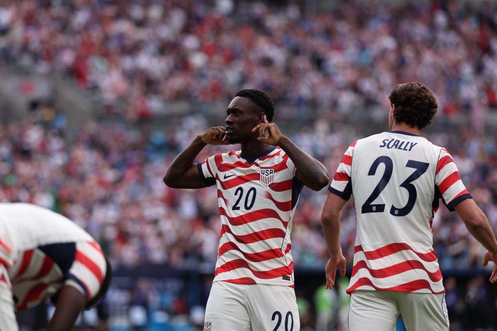 U.S national team player Balogun during a clash with Paraguay. PHOTO/@balogun/X