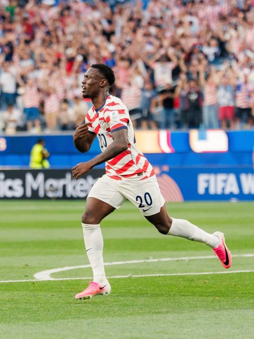 U.S national team player Balogun during a clash with Paraguay. PHOTO/@balogun/X