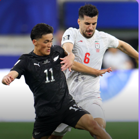 A World Cup action between Iran and New Zealand. PHOTO/FIFA World Cup