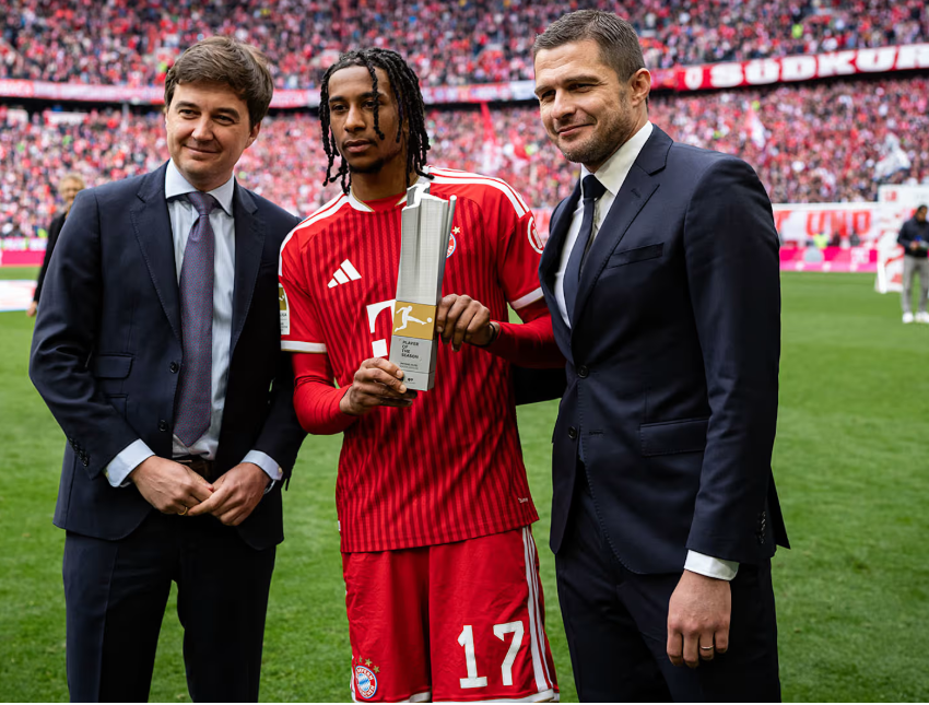 Michael Olise beats Kane and Diaz to top club award