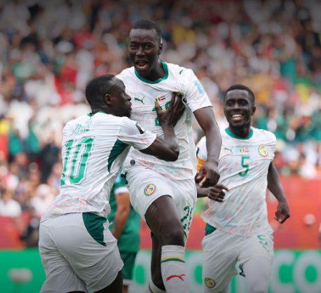 Senegal players celebrate their 5-0 win over Iraq at the 2026 FIFA World Cup. PHOTO/https://www.facebook.com/fifaworldcup