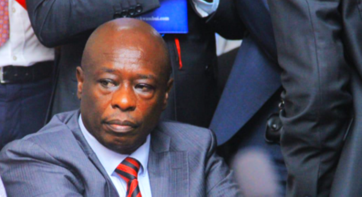 Former Deputy President Rigathi Gachagua follows proceedings during the Gachagua impeachment case at Milimani Law Courts. PHOTO/https://www.facebook.com/DPGachagua