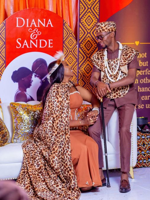 Dr Ofweneke witrh his wife Diana Ingosi during their traditional wedding. PHOTO/@drofweneke/Instagram/Instagram