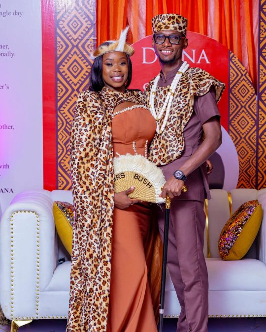 Dr Ofweneke witrh his wife Diana Ingosi during their traditional wedding. PHOTO/@drofweneke/Instagram/Instagram