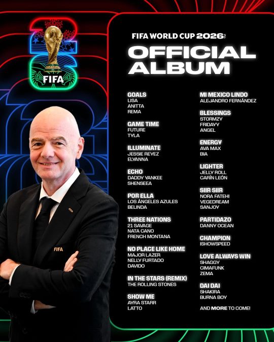 the World Cup 2026 official album.PHOTO/fifaworldcup/Instagram