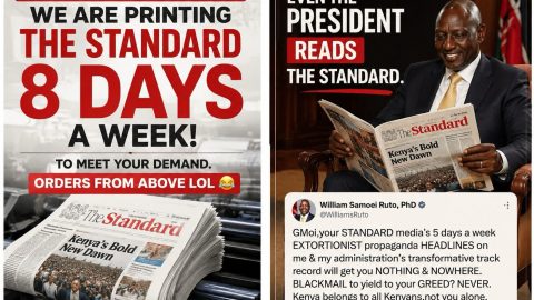 8 days a week pressure: ‘The Standard’ fires back after Ruto’s rant