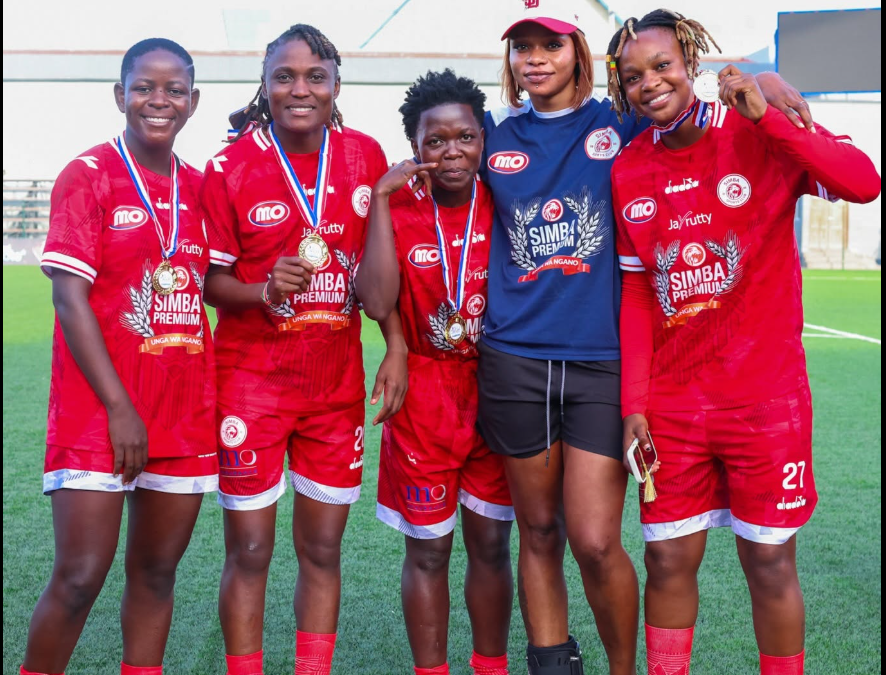 Harambee Starlets players reclaim Tanzania league champions crown with Simba Queens
