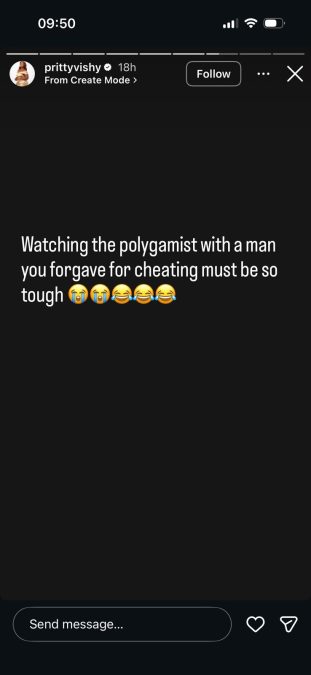 A post shared by Pritty Vishy on Instagram. PHOTO/Screengrab by K24 Digital