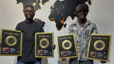 Watendawili receives Gold Record Plaque awards after surpassing 20M streams