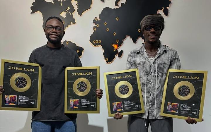 Watendawili receives Gold Record Plaque awards after surpassing 20M streams