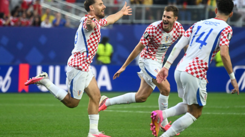 Croatia players celebrate after beating Ghana to reach the World Cup knockouts on Sunday, June 28, 2026. PHOTO/https://www.facebook.com/cff.hns
