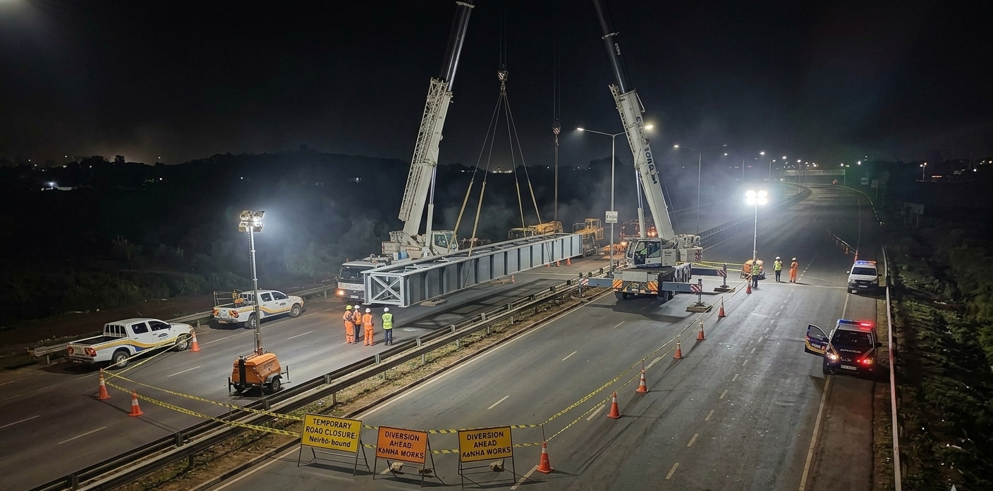 KeNHA announces 13-hour Mombasa Road closure for footbridge construction